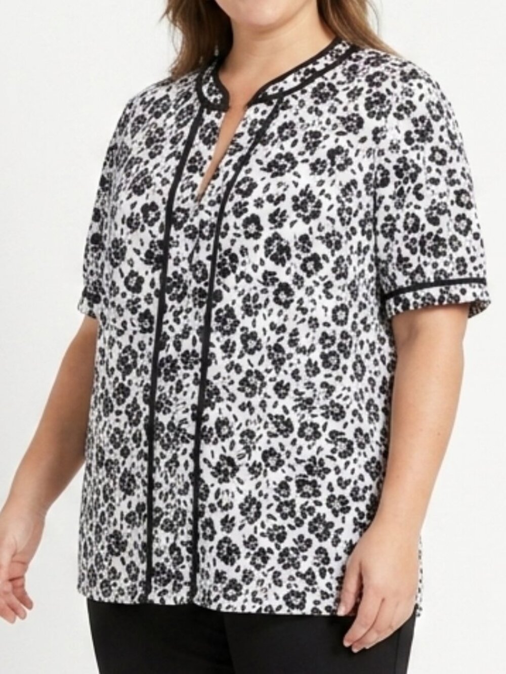 Faith & Joy Floral Print Top NEW- Sz. 0X